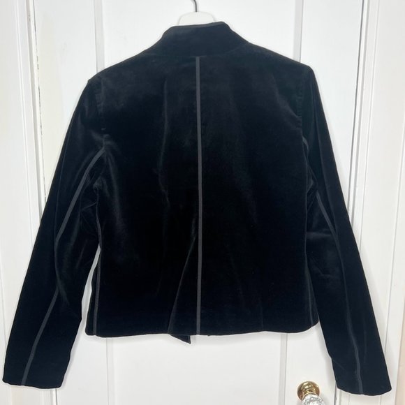 GAP - Vintage Velvet Blazer Coat Black - 10 - Classic Gap - Picture 3 of 9